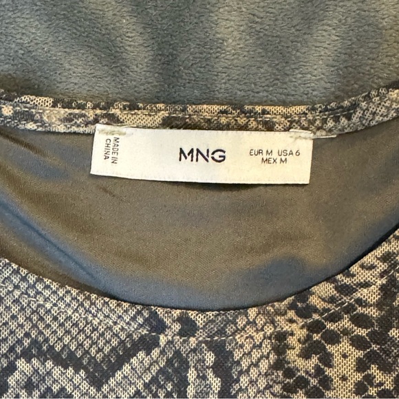 Mango Clauden Snake Print Mesh Dress
#1152 - Picture 6 of 8